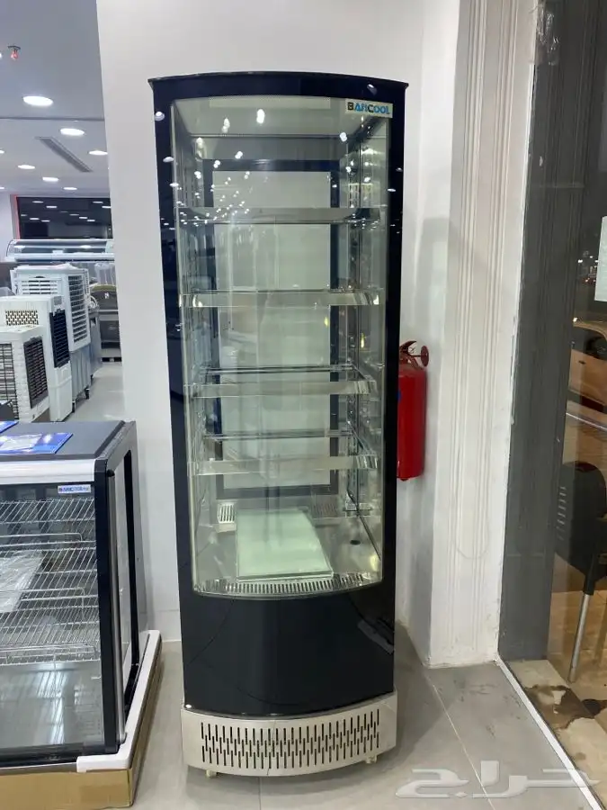 ثلاجة BANCOOL عرض حلويات 4 جوانب زجاج استيل 1