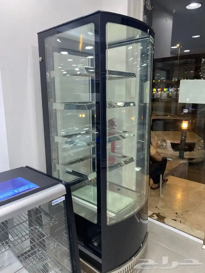 ثلاجة BANCOOL عرض حلويات 4 جوانب زجاج استيل 5