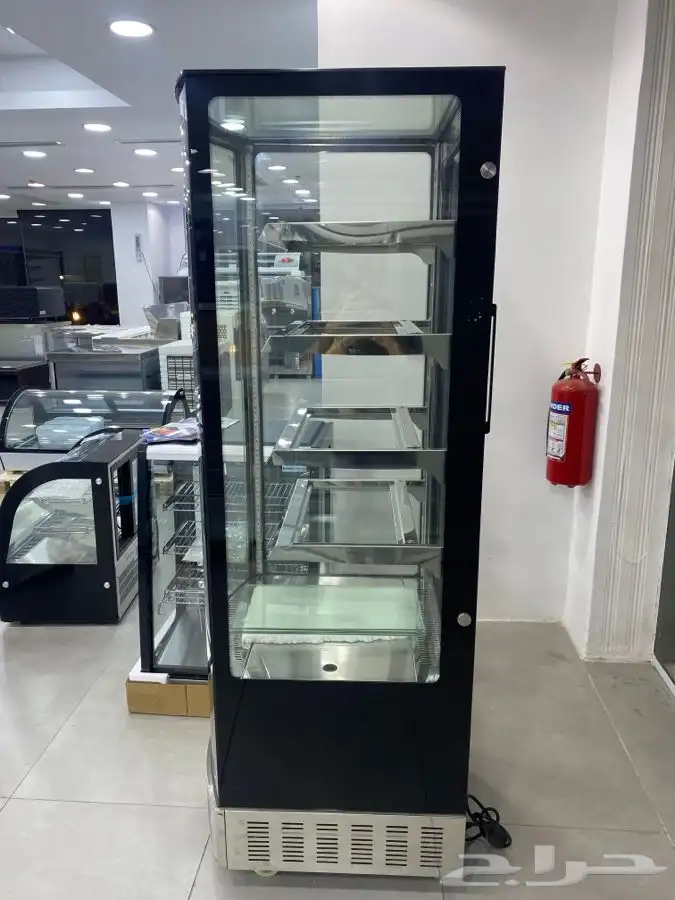 ثلاجة BANCOOL عرض حلويات 4 جوانب زجاج استيل 4