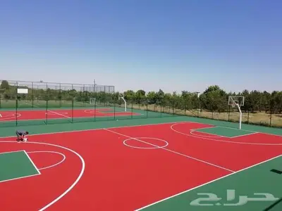 ملاعب الكريلك الرياضيه رولات بلاط مطاطي 0