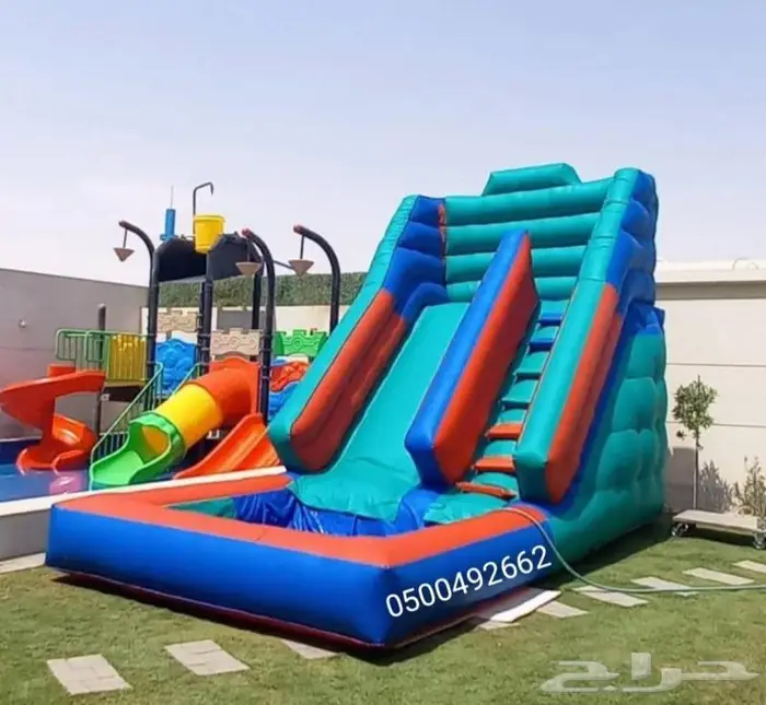 نطيطات زحاليق مائيه ملعب صابوني 7