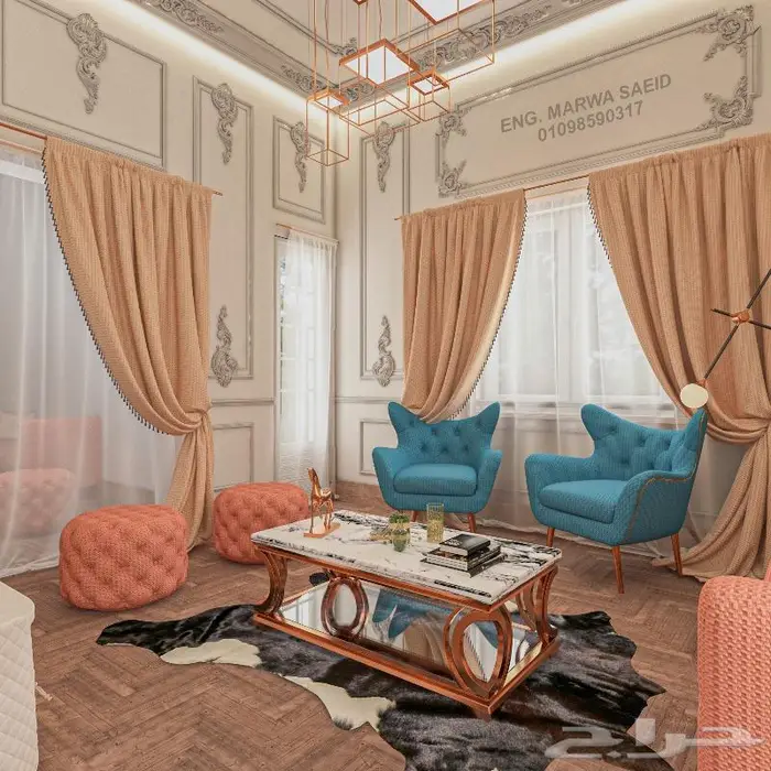 تصميم ديكور نيو كلاسيك 3