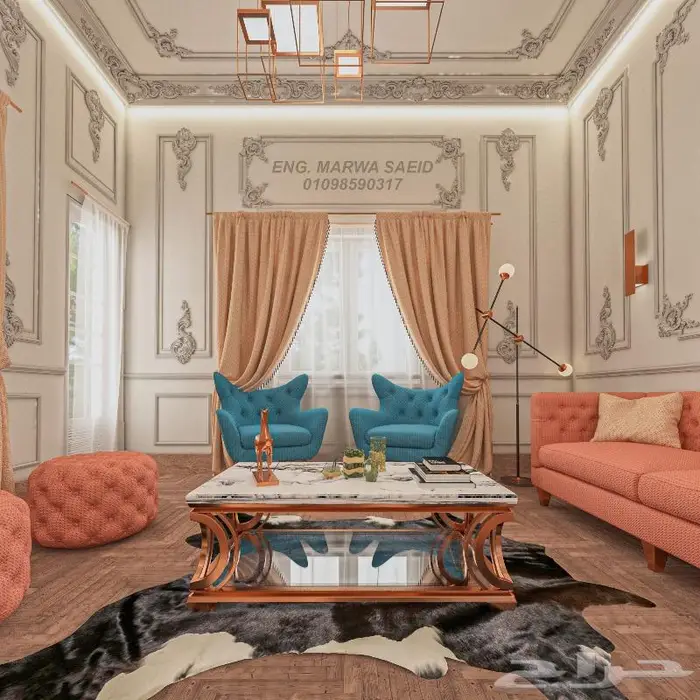 تصميم ديكور نيو كلاسيك 1