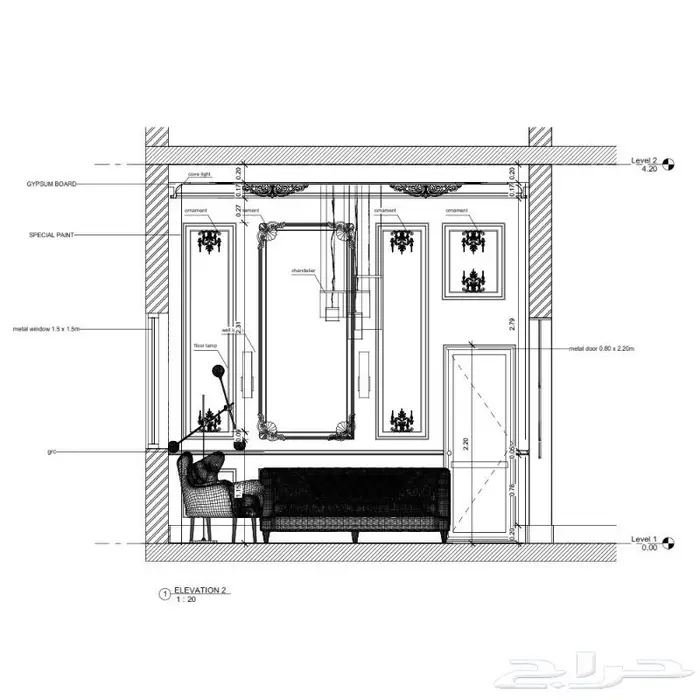 تصميم ديكور نيو كلاسيك 5
