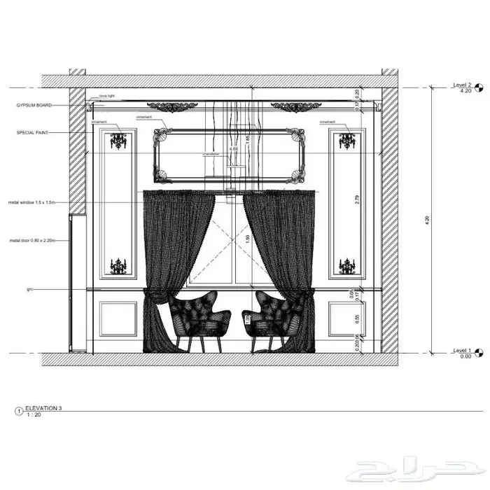 تصميم ديكور نيو كلاسيك 6