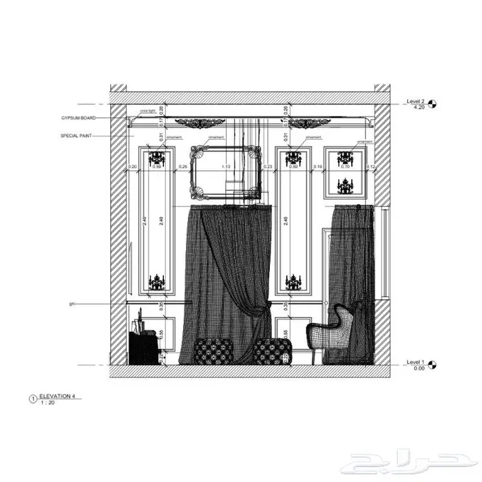 تصميم ديكور نيو كلاسيك 7