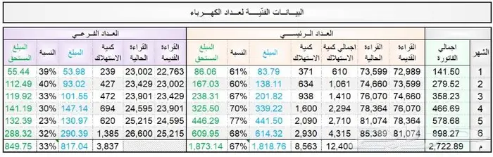 كيف تحسب فاتورة عداد الكهرباء المشترك مع جارك 1