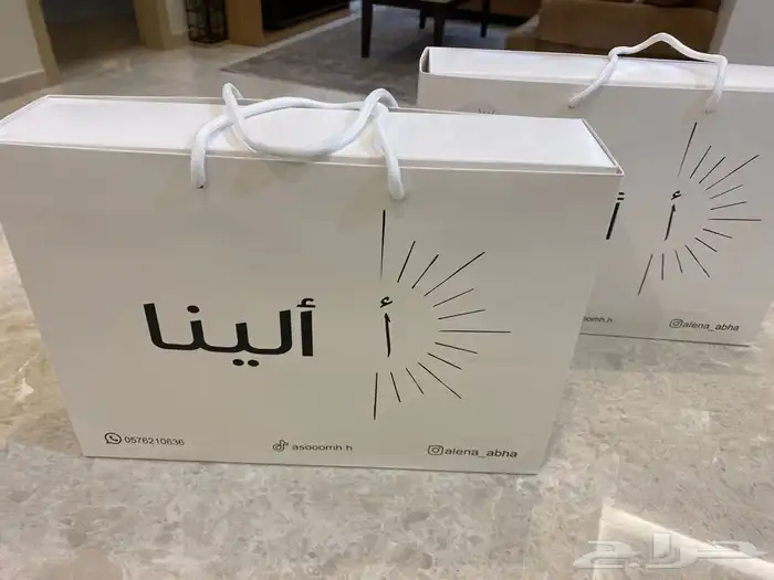 بوكسات عبايات مطابع دعاية واعلان أكياس لوقو جلد ليبل قماش 35