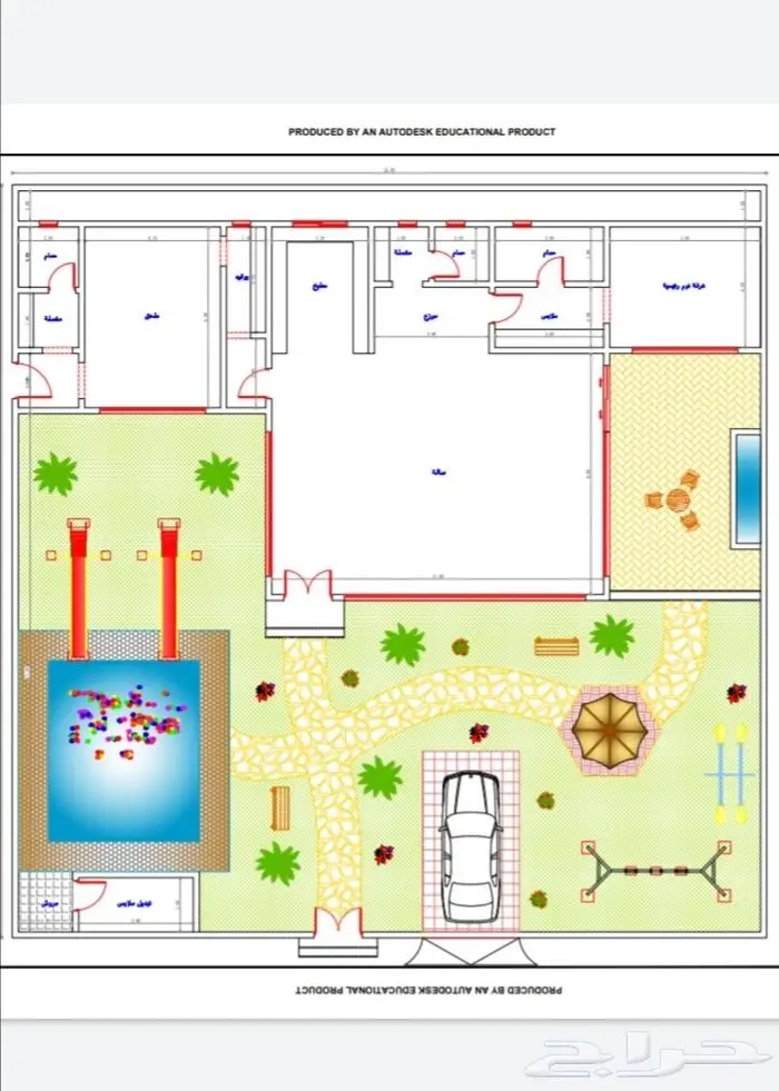 تصاميم معمارية منازل-فلل-عماير-استراحات-شاليهات-حدائق-تجاري 3