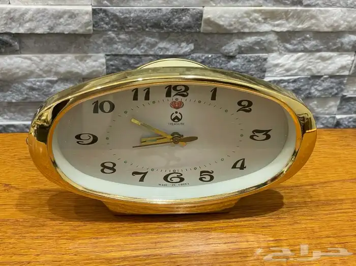 ساعة ومنبه صينية ذهبي 0