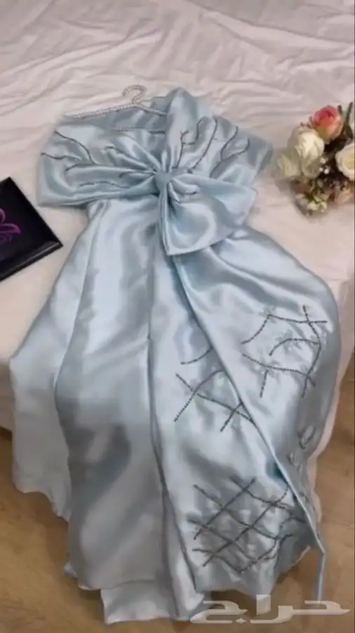 فستان سهرة انيقة فساتين زواج فخمة ساتان ملكي ملابس نسائية 4