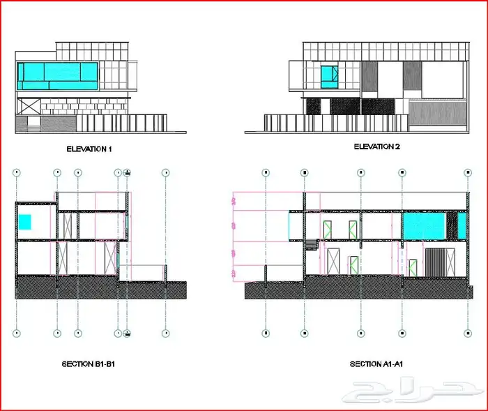 رسم اوتوكاد AutoCAD 3