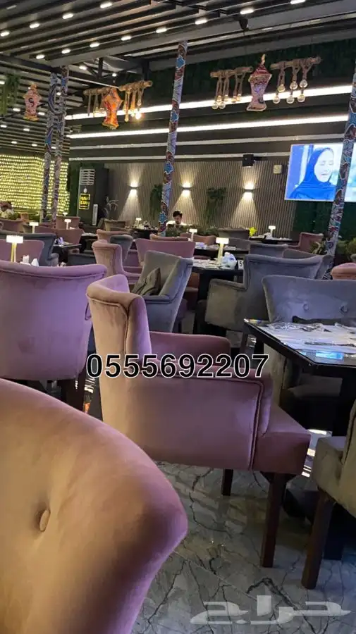 تفصيل كراسي لاونج كافيهات مطاعم فنادق مجالس قاعات طاولات 12