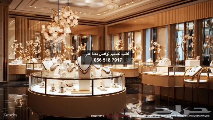 تصميم ديكور محل مجوهرات 1