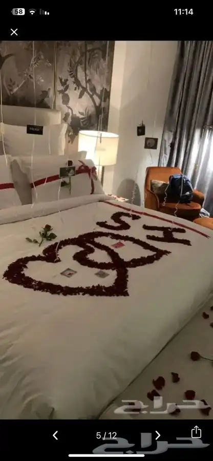 تنسيق ذكرى زواج وتجهيز غرف عرسان 2