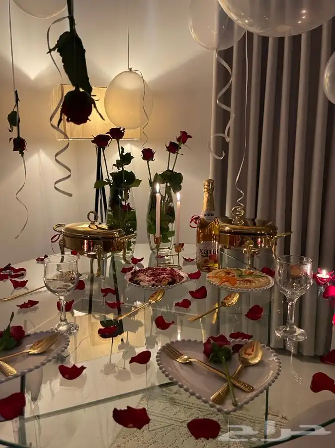 بوفيه شخصين عشاء رومانسي 3