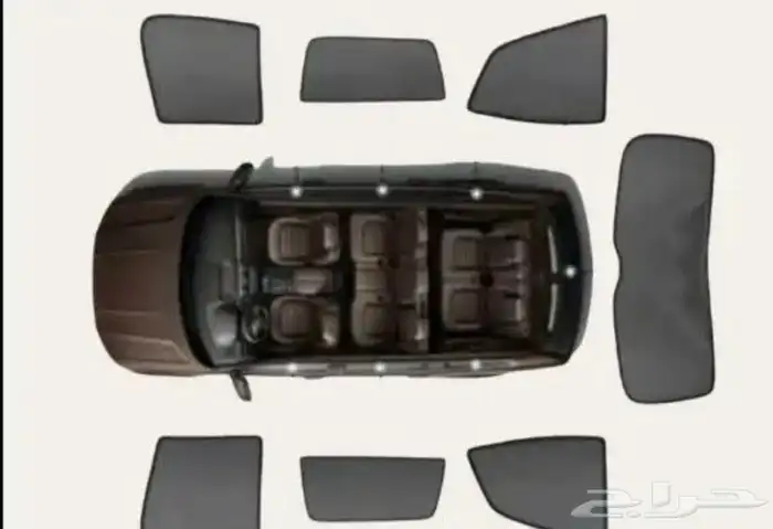 ستاير سيارات عازله عن شمس وحرارتها مخرم و كاتم قماش كوري 35