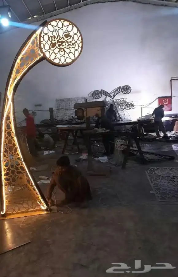 اعمده اناره مضلع مخروطي جمالي فايبر جلاس وكل ما يخص الاناره 43