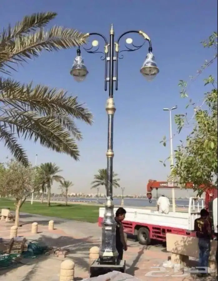 اعمده اناره مضلع مخروطي جمالي فايبر جلاس وكل ما يخص الاناره 25