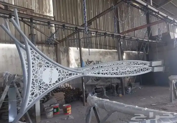 اعمده اناره مضلع مخروطي جمالي فايبر جلاس وكل ما يخص الاناره 1