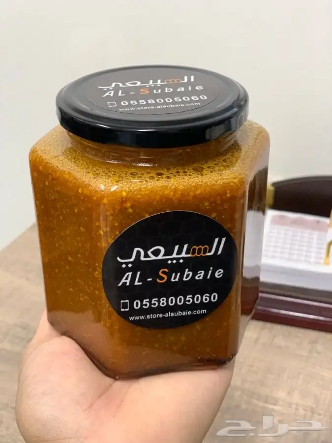 عسل بحبوب لقاح النحل سعودي طبيعي 1