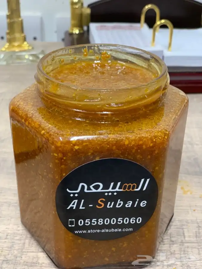 عسل بحبوب لقاح النحل سعودي طبيعي 0