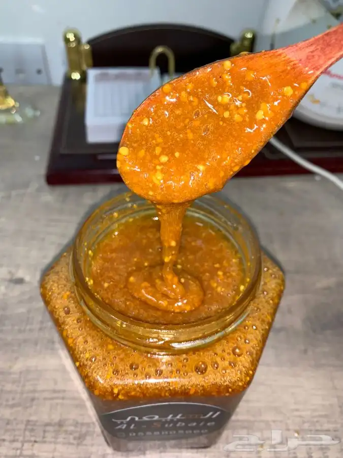 عسل بحبوب لقاح النحل سعودي طبيعي 2