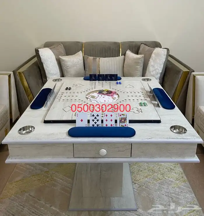 طاوله 4 في 1 ( بلوت . جاكارو . كيرم . ضومنه ) 6