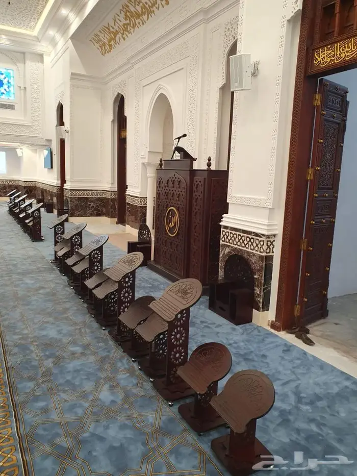 تكاية مساندظهر مساجد دواليب وحوامل مصاحف ديكورات مساجد 63