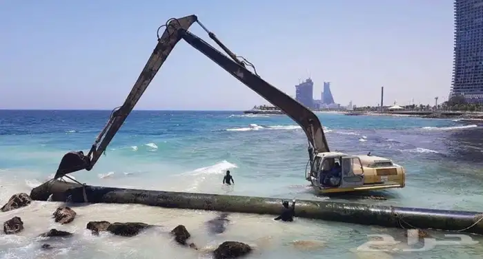 حفارات ( بوكلين )بوم طويل بكت ودقاق ( Long Boom Excavators ) 1