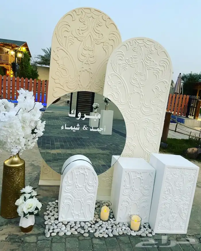 تنسيق زواجات زواج ملكه كوشه طاولات كراسي كنب مدخل استقبال 5