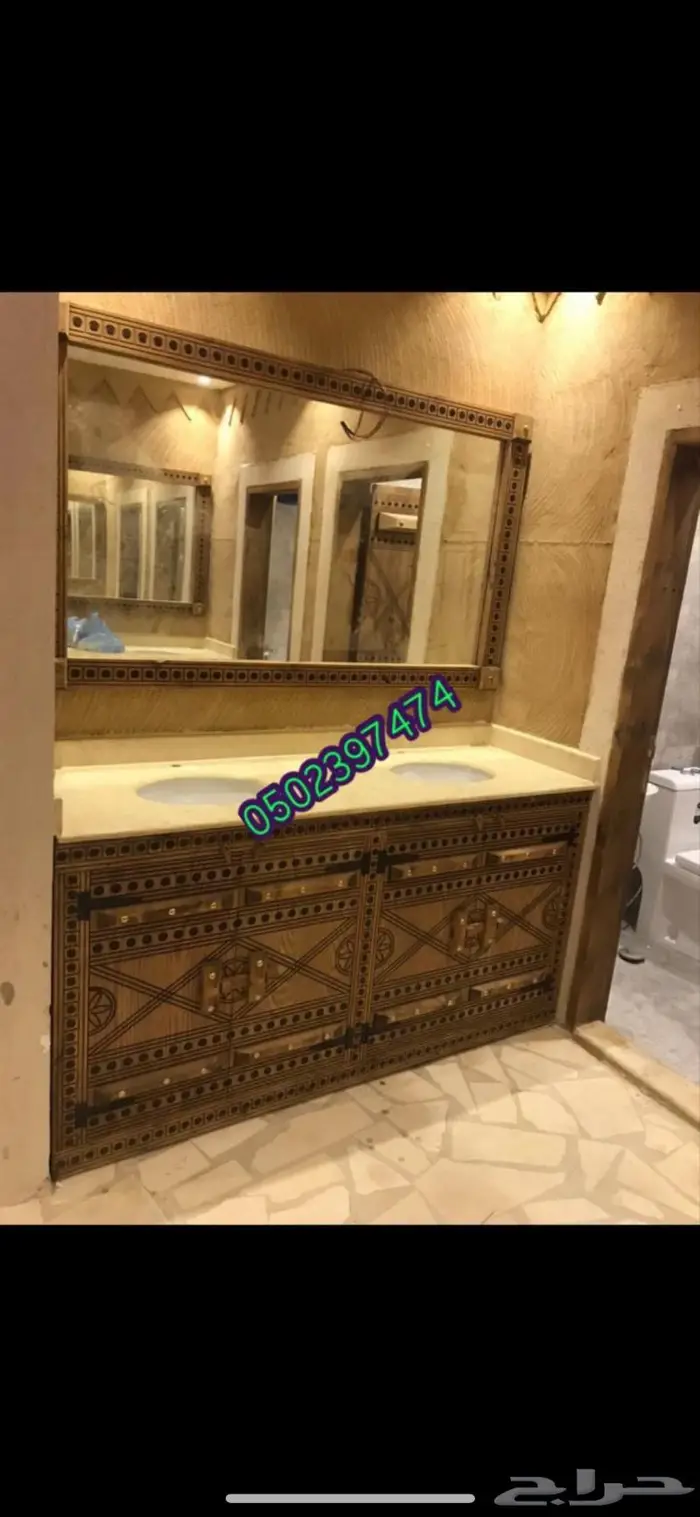 مغاسل خشب تراثية 8