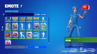 ايجار حساب فورتنايت 9