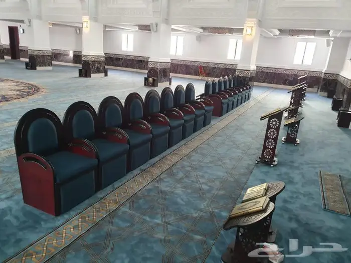 تكاية مساندظهر مساجد دواليب وحوامل مصاحف ديكورات مساجد 68