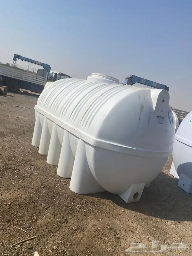 خزان ماء للبيع بلاستيك افقي 5000الف لتر الزامل 2