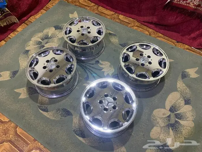 للبيع جنوط مرسيدس شبح كروم نيكل بحالة ممتازة 2