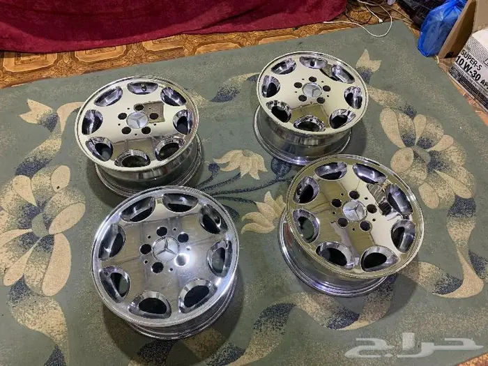 للبيع جنوط مرسيدس شبح كروم نيكل بحالة ممتازة 3