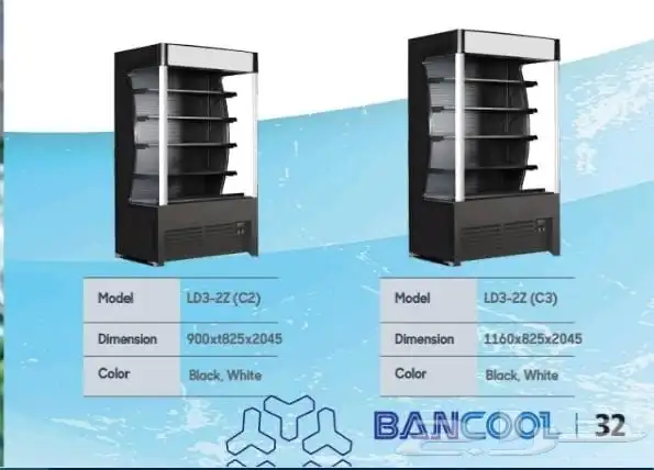 ثلاجة عرض مكشوفة بأحجام مختلفة 1