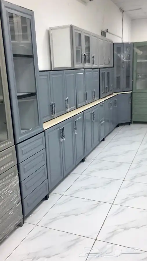 اثاث دواليب مطابخ صاج المنيوم جاهزه جديده بسعر المصنع 16