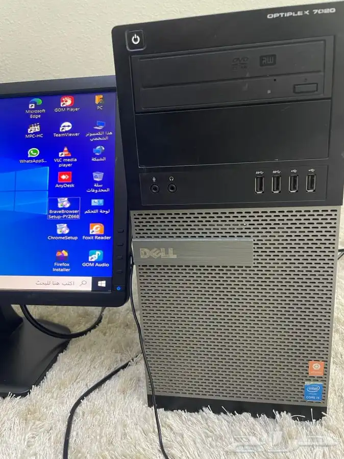 كمبيوتر ديل i5 مع 256SSDالسريع جدا مع 16رام كامل الاغراض 3