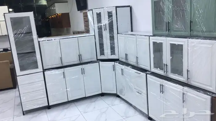 اثاث دواليب مطابخ صاج المنيوم جاهزه جديده بسعر المصنع 7
