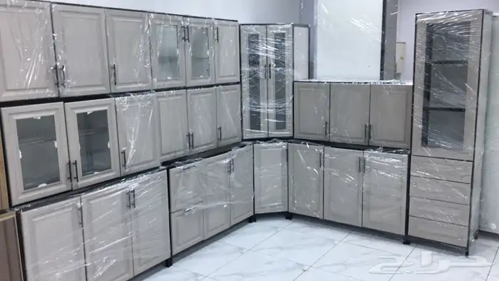 اثاث دواليب مطابخ صاج المنيوم جاهزه جديده بسعر المصنع 8