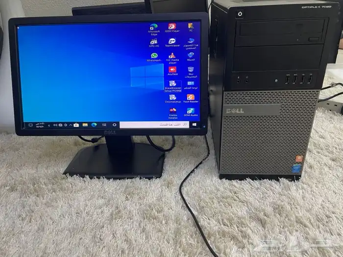 كمبيوتر ديل i5 مع 256SSDالسريع جدا مع 16رام كامل الاغراض 7