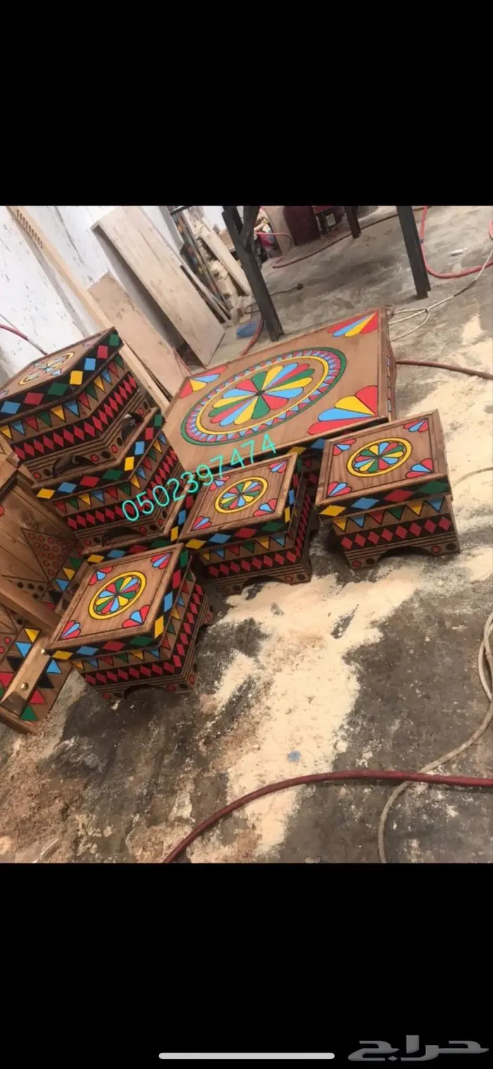 طاولات وكراسي تراثية 2