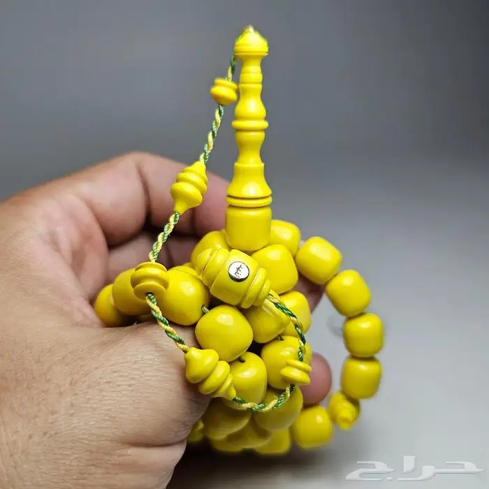 مسباح قلاليث صب قديم اصلي لون بطاطسي سبحة فخمه 0