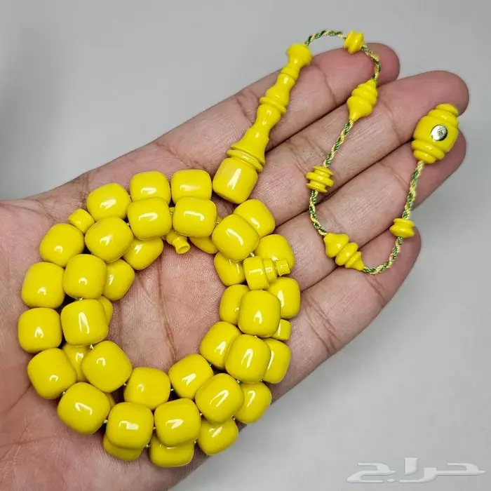 مسباح قلاليث صب قديم اصلي لون بطاطسي سبحة فخمه 3