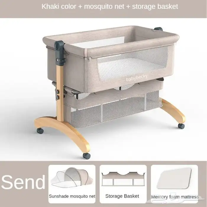 سرير أطفال محمول قابل للنقل   قابل للطي 13