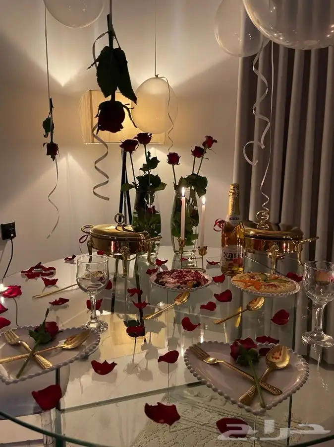 عشاء رومانسي شخصين سخانات ميني بوفيه مفتوح 1