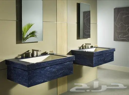 مغاسل كاونترات اسطح مطابخ رخام صناعي ضمان 10 سنوات 0