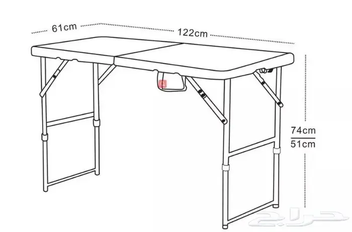 الطاولة الذكية .. قابلة للطي .. للرحلات والبوفيه 6